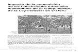 Impacto de la supervisión de las concesiones forestales ... · blemas del sector forestal en el Perú. O ... 4/ Título que otorga derecho a realizar actividades de extracción de