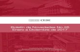 Boletín de Novedades No.26 Enero a Diciembre de 2017 · 2020. 8. 12. · Boletín de Novedades No.26 Enero a Diciembre de 2017 Universidad de los Andes | Vigilada Mineducación Reconocimiento