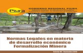 GOBIERNO REGIONAL PIURA · 2020. 8. 23. · 5 3.- Minería Artesanal e Informal en la región Piura “El desarrollo de la minería artesanal e informal en la región Piura, se ha