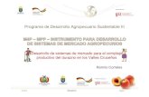 Programa de Desarrollo Agropecuario Sustentable III · 2018. 5. 6. · Programa de Desarrollo Agropecuario Sustentable III Desarrollo de sistemas de mercado para el complejo productivo