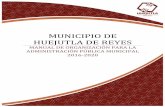 MUNICIPIO DE HUEJUTLA DE REYES...Ley Orgánica Municipal del Estado de Hidalgo. 4 Reglamento Interno del Municipio de Huejutla 5 Ley de Responsabilidades de los Servidores Públicos