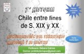 7° Historia contenidos Repaso Chile entre fines...Interés económico en la zona por el salitre y el guano. Diferencias entre Chile y Bolivia por la delimitación de la frontera en