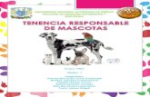 TENENCIA RESPONSABLE DE MASCOTAS - Centralvet · 2020. 10. 18. · (mascotas) y que es un animal de compañía. La Tenencia Responsable es el conjunto de obligaciones que adquiere