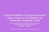 Compras Públicas: Un aporte innovador Desarrollo Sostenible … · 2020. 9. 10. · Nuevos acercamientos innovadores para el apoyo a la implementación de las metas de desarrollo
