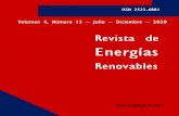 Volumen 4, Número 13 Julio Diciembre...Revista de Energías Renovables, Volumen 4, Número 13, de Julio a Diciembre 2020, es una revista editada semestralmente por ECORFAN-Perú.