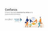 Conﬁanza El factor clave para maximizar tus ventas en la ......Tendencias ecommerce en España Datos del sector ecommerce Tendencias del consumidor en España 68€ (2020) vs 64€