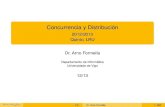 Concurrencia y Distribuciónformella.webs.uvigo.es/doc/cd12/condis.pdf · Concurrencia y Distribución 2012/2013 Quinto, LRU Dr. Arno Formella ... concurrente y distribuida conocer