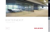 Klein Extendo Product Brochure · extendo 2 puertas, derecha, g-4 (vidrio 3/8") perfil 157" a 8121 inst. extendo 2 puertas, izquierda, g-1 (vidrio 3/8") perfil 98" a 8122 inst. extendo