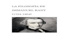 LA FILOSOFÍA DE IMMANUEL KANT (1724-1804) · 2020. 9. 10. · Kant, Crítica de la Razón Pura 1 IMMANUEL KANT (1724-1804) 1. Contexto histórico y filosófico. 1.1. La Ilustración