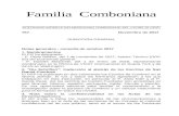 Familia Comboniana · Web viewLa comisión de la Familia Comboniana – combonianos, Combonianas y laicos misioneros combonianos- se reunió los días 14 y 15 de octubre en Granada