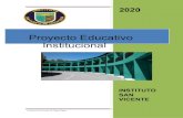 Proyecto Educativo Institucional...Proyecto Educativo Institucional Página 2 Instituto San Vicente De Tagua Tagua IDENTIFICACIÓN PRESENTACIÓN FUNDAMENTACION Visión Misión Propuesta