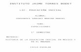 Licenciatura en Educación Inicialinicialmarinamariel.weebly.com/.../equipos_de_historia.docx · Web viewEn la materia de Historia de la Educación Inicial en México y en el mundo