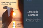 Síntesis de resultados · 2020. 6. 22. · Síntesis de resultados Gonzalo Valdés: Director Ejecutivo Florencia Serra: Investigadora