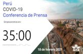 Perú COVID-19 Conferencia de Prensa...Estimación del impacto económico en Perú Fuente: IATA Economics utilizando la información y pronosticos de Oxford Economics and IATA. •