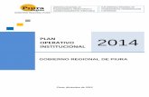 PLAN 2014 OPERATIVO INSTITUCIONALEl Plan Operativo Institucional (POI) 2014 del Gobierno Regional Piura, ha sido elaborado de acuerdo a lo establecido en la Resolución Ejecutiva Regional