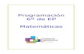 Programación 6º de EP Matemáticas...propiedades de las ciones, en situación de resolución de problemas. MTB2.3.1. Reduce dos o más fracciones a común denominador y calcula fracciones