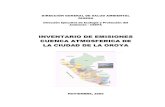 Inventario Integrado La Oroya - Gob · 2012. 6. 25. · Pág. 1 Inventario de Emisiones de Fuentes Fijas de la Cuenca Atmosférica de la ciudad de La Oroya 1. Introducción En el