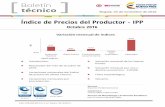Índice de Precios del Productor - IPP · Boletín técnico Bogotá, 04 de noviembre de 2016 Cód.: DIE-020-PD-01-r7_v2 Fecha: 18/12/2014 Ciudad, fecha de publicación Índice de
