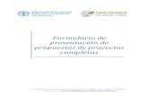 Formulario de presentación de propuestas de proyectos ...Fecha límite para la presentación de la propuesta previa: 30 de septiembre de 2018 a las direcciones Treaty-Fund@fao.org