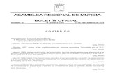 ASAMBLEA REGIONAL DE MURCIAhermes.asambleamurcia.es/documentos/pdfs/boar/Boar.09/...- Moción 2010, sobre protección de datos personales en procesos selectivos en el Servicio Murciano