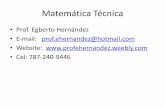 Matemática Técnica - Weeblyprofehernandez.weebly.com/uploads/1/4/1/1/14115591/... · 2018. 9. 7. · Matemática Técnica . Definiciones •Punto - no es un elemento físico, sino