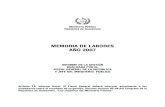 MEMORIA DE LABORES AÑO 2007 - Ministerio PúblicoMEMORIA DE LABORES AÑO 2007 INFORME DE LA GESTIÓN REALIZADA POR EL FISCAL GENERAL DE LA REPÚBLICA Y JEFE DEL MINISTERIO PÚBLICO