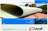 TABLA DE CONTENIDOS...2015/09/15  · de vidrio (GRP) fabricada en un mandril de avance continuo que garantiza un producto uniforme. Las tuberías FLOWTITE TM son resistentes a la