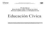Práctica Bachillerato Educación Diversificada a Distancia · 2018. 9. 14. · Educación Cívica Bachillerato / Educación Diversificada a Distancia 8 10) Una característica del