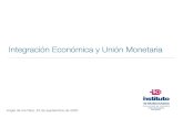 Integración Económica y Unión Monetaria - LA UNIÓN EUROPEA …monnetieejusticia.uva.es/files/2020/09/Integracion-IEE... · 2020. 9. 23. · Razones de la integración Económicas: