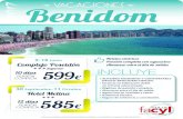 VACACIONES 2017 Benidom · 2017. 11. 1. · Hoteles céntricos Pensión completa con agua/vino Almuerzo extra el día de salida 2017 Benidom Hotel Melina *** 30 Septiembre-11 Octubre