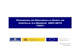 CASTILLA–LA MANCHA 2007-2013€¦ · 2007-2013 y el PDR de Castilla-La Mancha.....169 4.1.5. La Política de Cohesión en Castilla–La Mancha y sus vínculos con el ... Cooperación