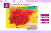 INICIO TEMA 2 2 El clima en España - Weebly · 2020. 10. 18. · GEOGRAFÍA TEMA 2 PRESENTACIÓN RECURSOS INTERNET Santillana INICIO ANTERIOR SALIR 2. Factores geográficos del clima