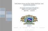 MUNICIPALIDAD DISTRITAL DE YANAHUARA PLAN …muniyanahuara.gob.pe/wp-content/uploads/2021/02/PEI.pdf · 2021. 2. 3. · desarrollo local, con personería jurídica de derecho público
