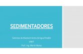 Estudio de consultores en Instalaciones - SEDIMENTADORES · 2020. 6. 12. · Sedimentador de flujo inclinado ascendente S S Sedimentación tipo 4 E Sedimentación tipo 3 Sedimentación