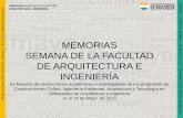 Medellín MEMORIAS o SEMANA DE LA FACULTAD · 2019. 10. 8. · de Proyectos con Tecnología 4D. Memoria (Título de ingeniero civil), Universidad de Chile, Facultad de Ciencias Físicas