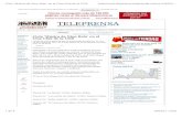 TELEPRENSA · 2016. 9. 8. · VENDO PISO A ESTRENAR Precio: 58000€ VENDO PISO A ESTRENAR Apartamento en Urb. de Roquetas de Mar (Almería) Precio: 115000€ Ana M. García Sandalia