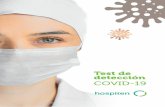 Test de detección COVID-19 - Hospiten · 2020. 10. 19. · Prueba diagnóstica de referencia para la detección del COVID-19 y saber si un paciente tiene una infección activa y