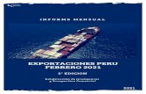 Informe mensual de las exportaciones - Febrero 2021...(+59%), Ecuador (+49%), de otro lado, los cinco principales productos exportados por el sector concentraron el 43% del total enviado