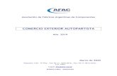 COMERCIO EXTERIOR AUTOPARTISTA · 2020. 9. 2. · Las exportaciones de autopartes se concentraron en Brasil con 888 millones de dólares (el 56,6% de las exportaciones de componentes),