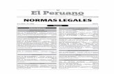 Publicacion Oficial - Diario Oficial El Peruano · 2016. 9. 26. · Declaran la Alerta Roja en los establecimientos de salud de las Direcciones Regionales de Salud de Tumbes y Piura.
