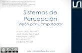 Sistemas de Percepción - UC3Mocw.uc3m.es/ingenieria-de-sistemas-y-automatica/sistemas...Sistemas de Percepción Visión por Computador Arturo de la Escalera José María Armingol