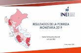 RESULTADOS DE LA POBREZA MONETARIA 2019 · 2020. 5. 20. · 1/ Comprende la Provincia de Lima y la Provincia Constitucional del Callao Fuente: INEI - Encuesta Nacional de Hogares,