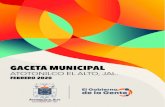 GACETA MUNICIPAL - Atotonilco El Alto · 2020. 2. 19. · C E R T I F I C O: Que en la Décima Quinta Sesión Ordinaria del Ayuntamiento de Atotonilco el Alto, Jalisco, realizada