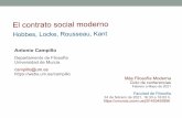 El contrato social moderno - UM El concepto de lo «moderno» lo inventan los primeros humanistas (Petrarca) en el siglo XIV, con un sentido peyorativo, para defender un retorno o