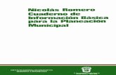 Nicolás Romero : cuaderno de Información básica para la ......Edo. de México Nicolás Romero Cuaderno de Información Básica para la Planeación Municipal Impreso en México ISBN