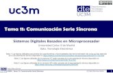 Tema 11: Comunicación Serie Síncronaocw.uc3m.es/tecnologia-electronica/sistemas-digitales...Tema 11: Comunicación Serie Síncrona Sistemas Digitales Basados en Microprocesador Universidad