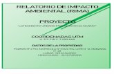 RELATORIO DE IMPACTO AMBIENTAL (RIMA) PROYECTO · 2020. 9. 22. · relatorio de impacto ambiental (rima) proyecto “loteamiento urbano fraccion km 22 acaray” coordenadas utm x: