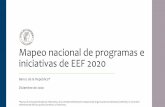 Mapeo nacional de programas e iniciativas de EEF 2020 · 2021. 7. 12. · Mapeo nacional de programas e iniciativas de EEF 2020 Banco de la República* Diciembre de 2020 *Apoyo de