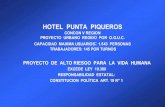 HOTEL PUNTA PIQUEROS - CIPER Chile...CAPACIDAD MÁXIMA HOTEL: 1.543 PERSONAS - ESTACIONAMIENTOS: 134 AL INTERIOR EDIFICIO y PARA HABITACIONES P.P. INDICA QUE ENFRENTA VIA TRONCAL 14