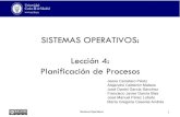 SISTEMAS OPERATIVOS: Lección 4: Planificación de Procesos163.117.136.247/ingenieria-informatica/sistemas-operativ...señales que no puede manejar o ignorar Sistemas(Operavos (Terminación